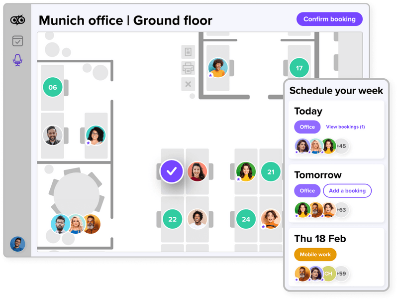Easy desk sharing software for flexible offices deskbird